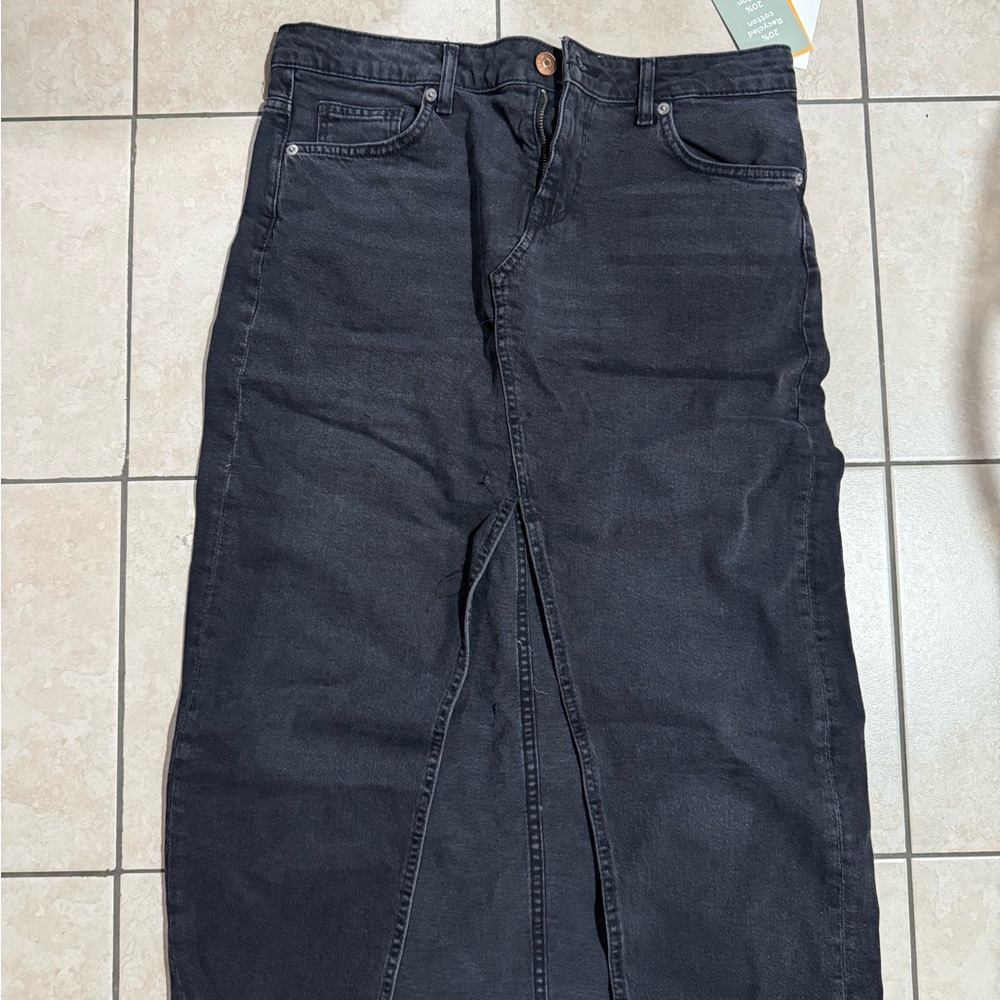 High Waisted Jean Skirt